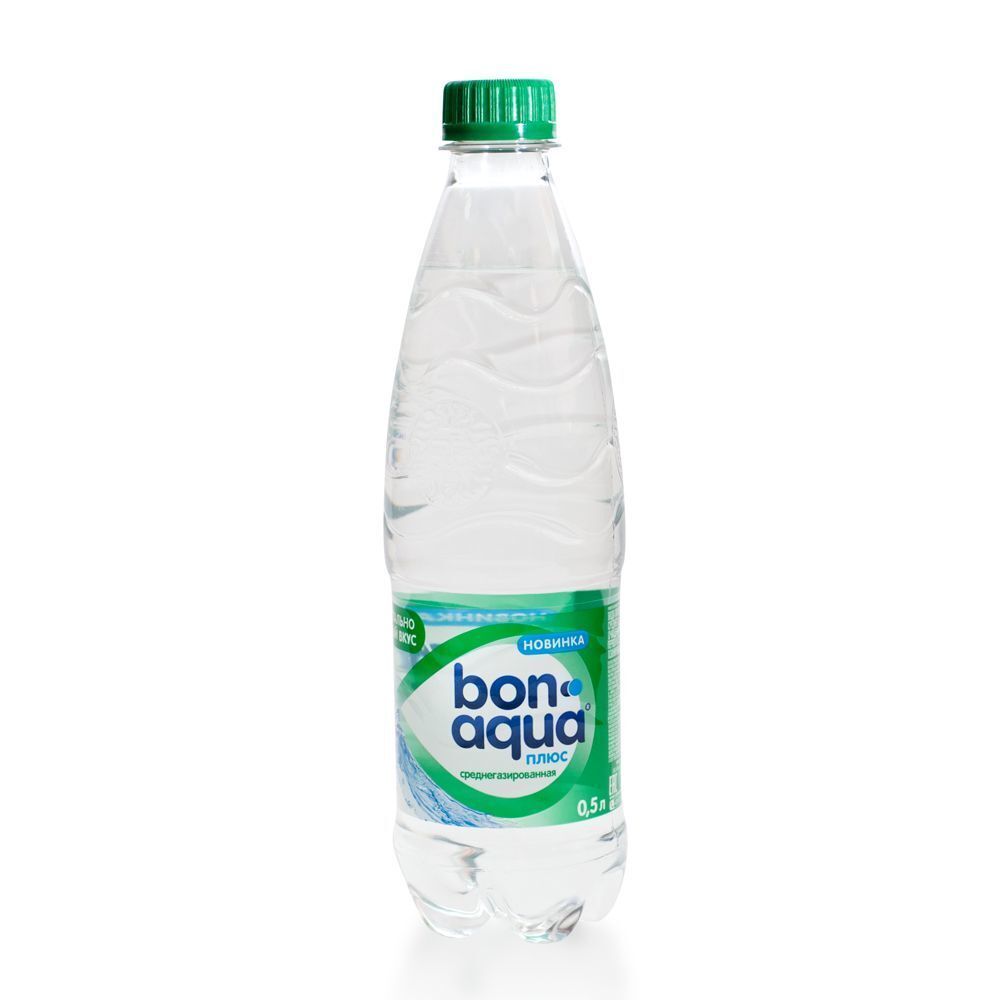 Вода газированная 0 5. Bon Aqua 0.5 l. Вода Бонаква 0.5. Бонаква среднегазированная 0.5 л. Бонаква ГАЗ 0.5Л ПЭТ.
